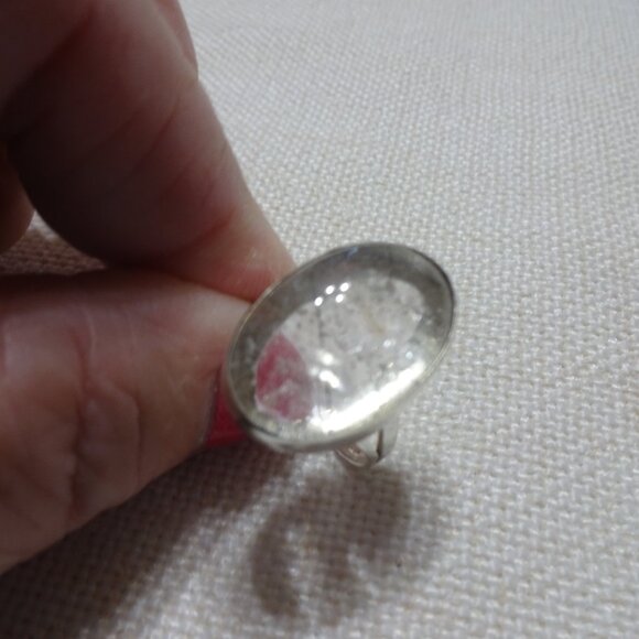 Stunning "TOURMALINE QUARTZ" Handmade Sterling Ring Size 8 #750B - Picture 2 of 4